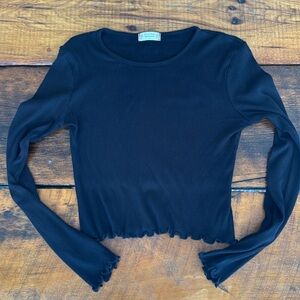 Altar’d state back long sleeve crop top